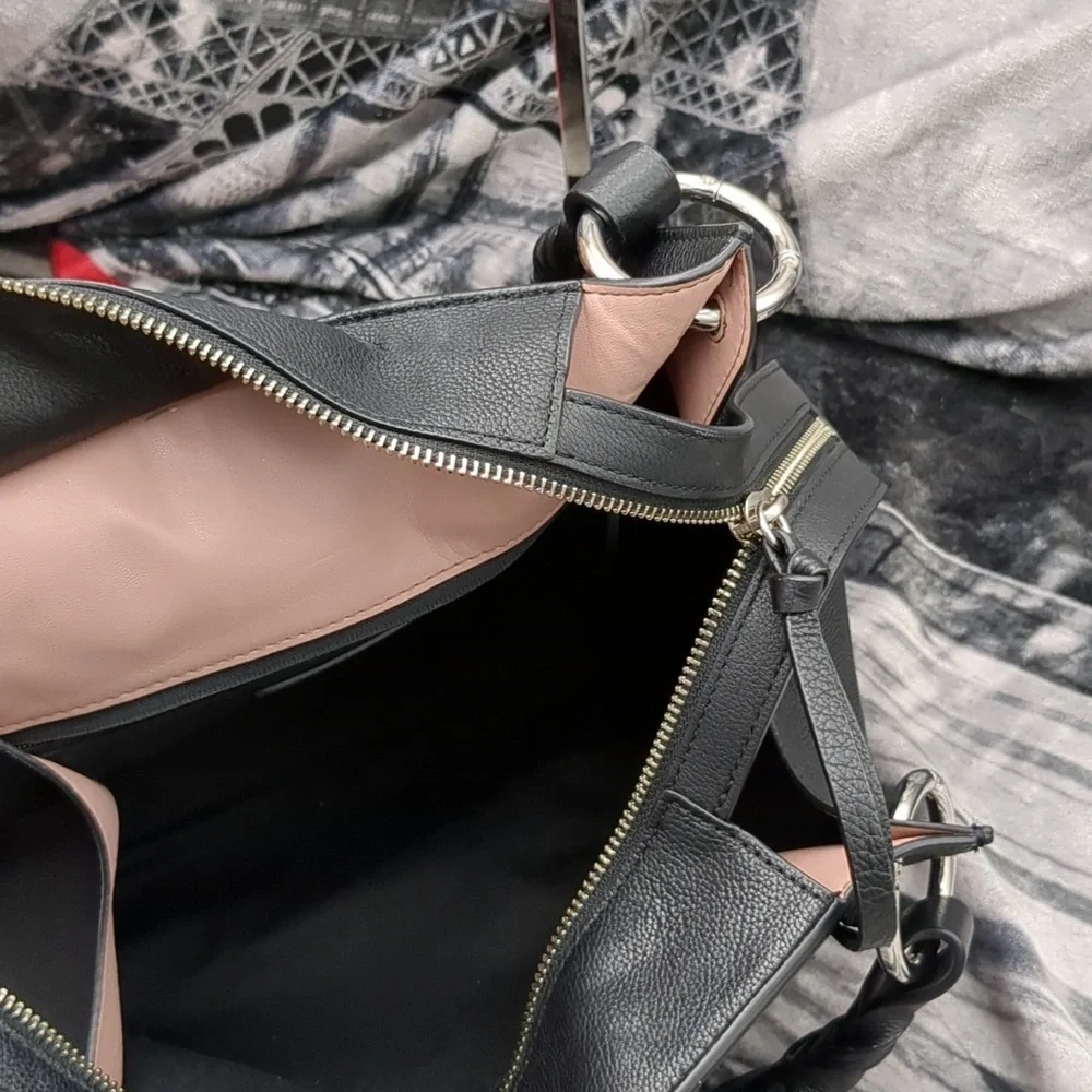 Rebecca Minkoff black leather satchel